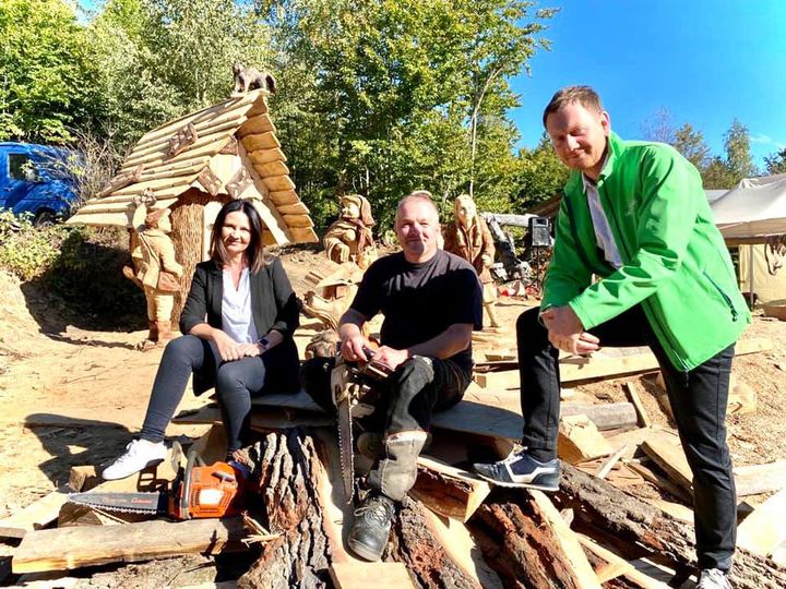 Mit Ministerpräsident Michael Kretschmer und Susan Leithoff MdL